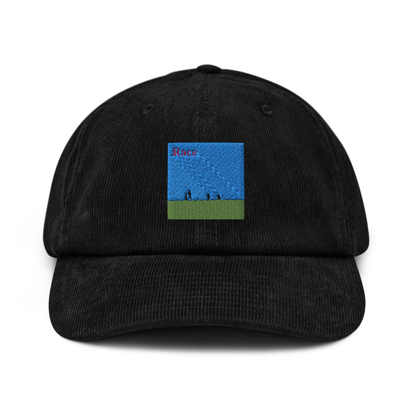 Race Corduroy Hat Cap Embroidered