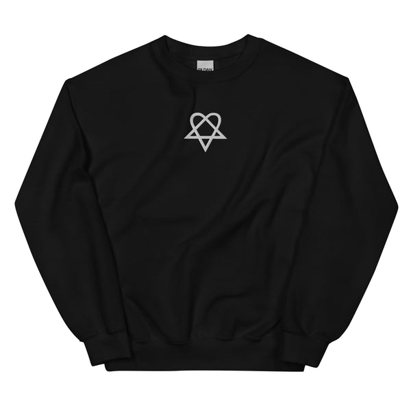 Heartagram Bam Embroidered Crewneck Sweatshirt