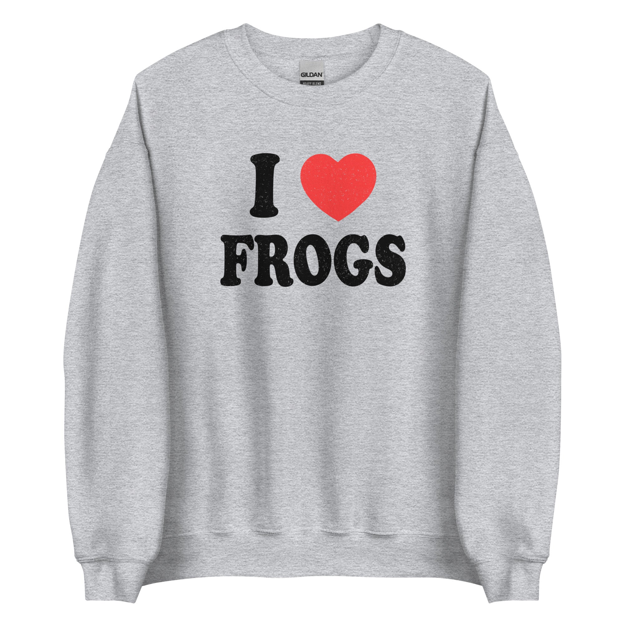 I LOVE FROGS CREWNECK