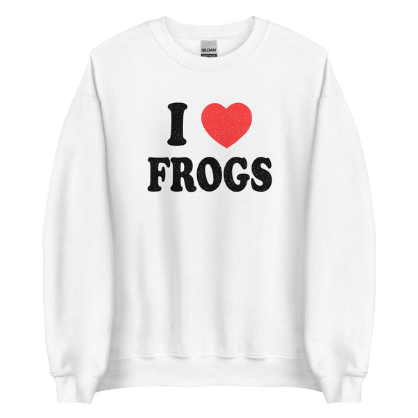 I LOVE FROGS CREWNECK