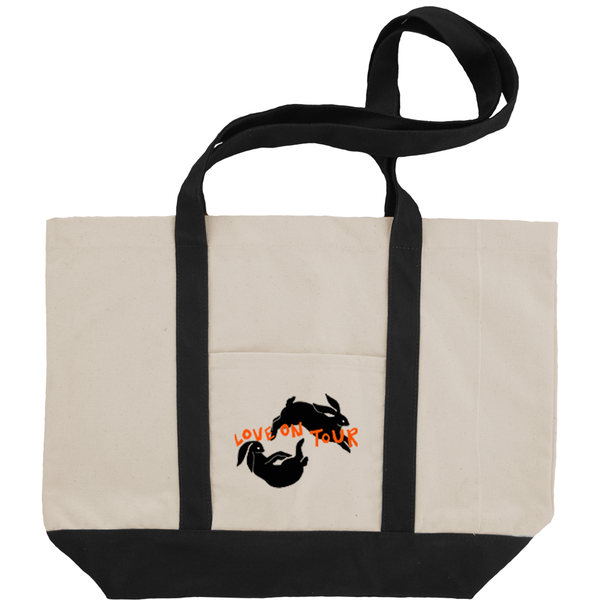 Love On Tour Bunny Boat Tote Bag