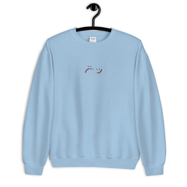 Multi Smile Embroidered Crewneck