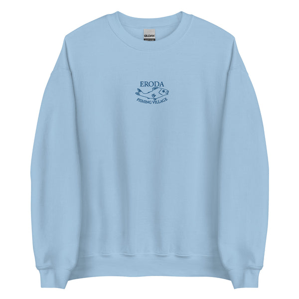 Eroda Fishing Village Embroidered Crewneck Sweatshirt