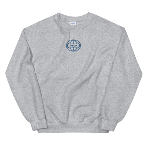 Better Worldwide Embroidered Crewneck