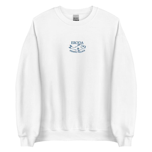 Eroda Fishing Village Embroidered Crewneck Sweatshirt